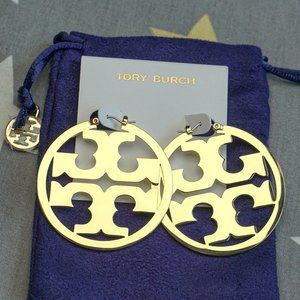 Tory Burch Miller Hoop Statement Earrings (2022 Shiny Model)